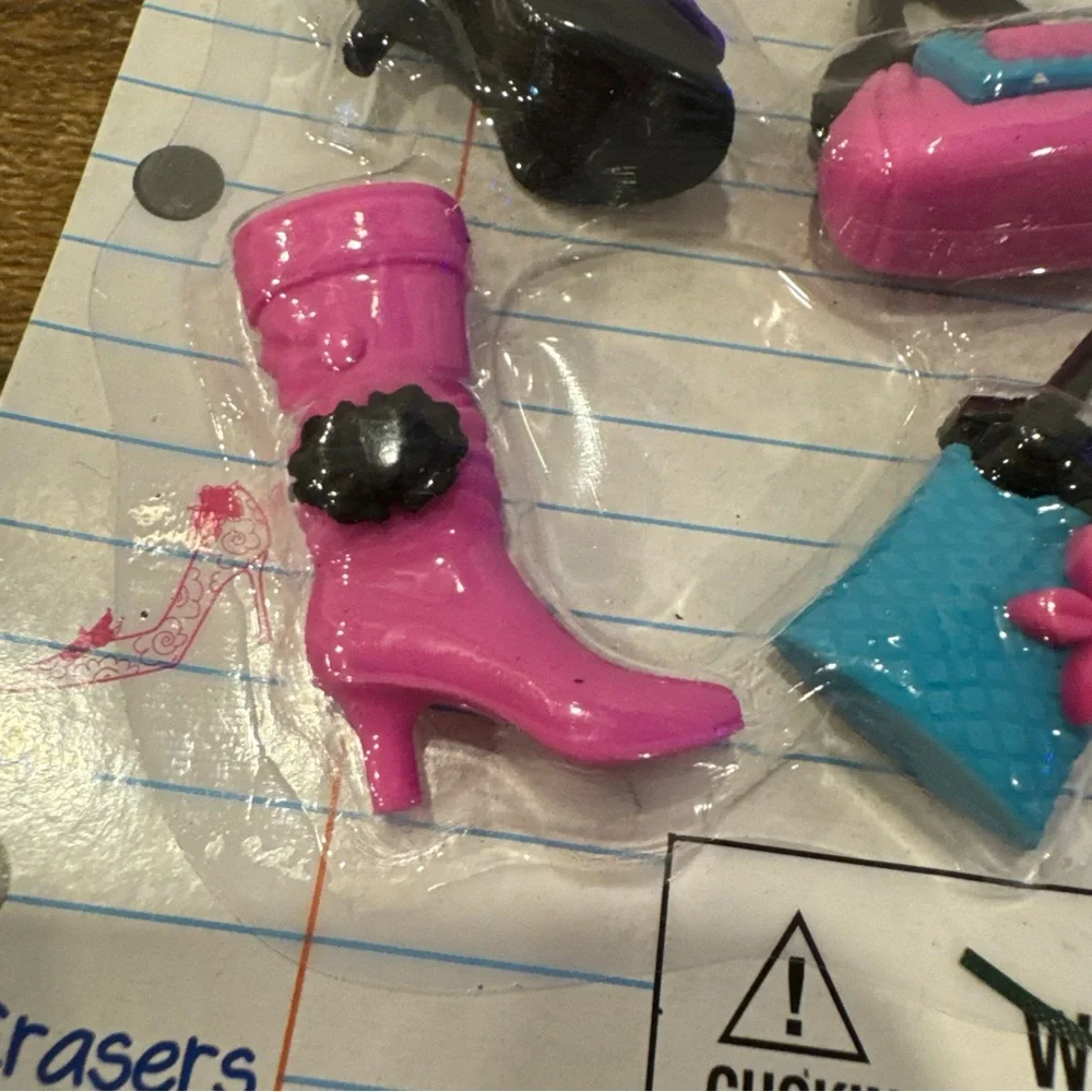 Purses & Shoes Puzzle Erasers The Write Dudes 4 Pack Fun Toys Scribble Stuff